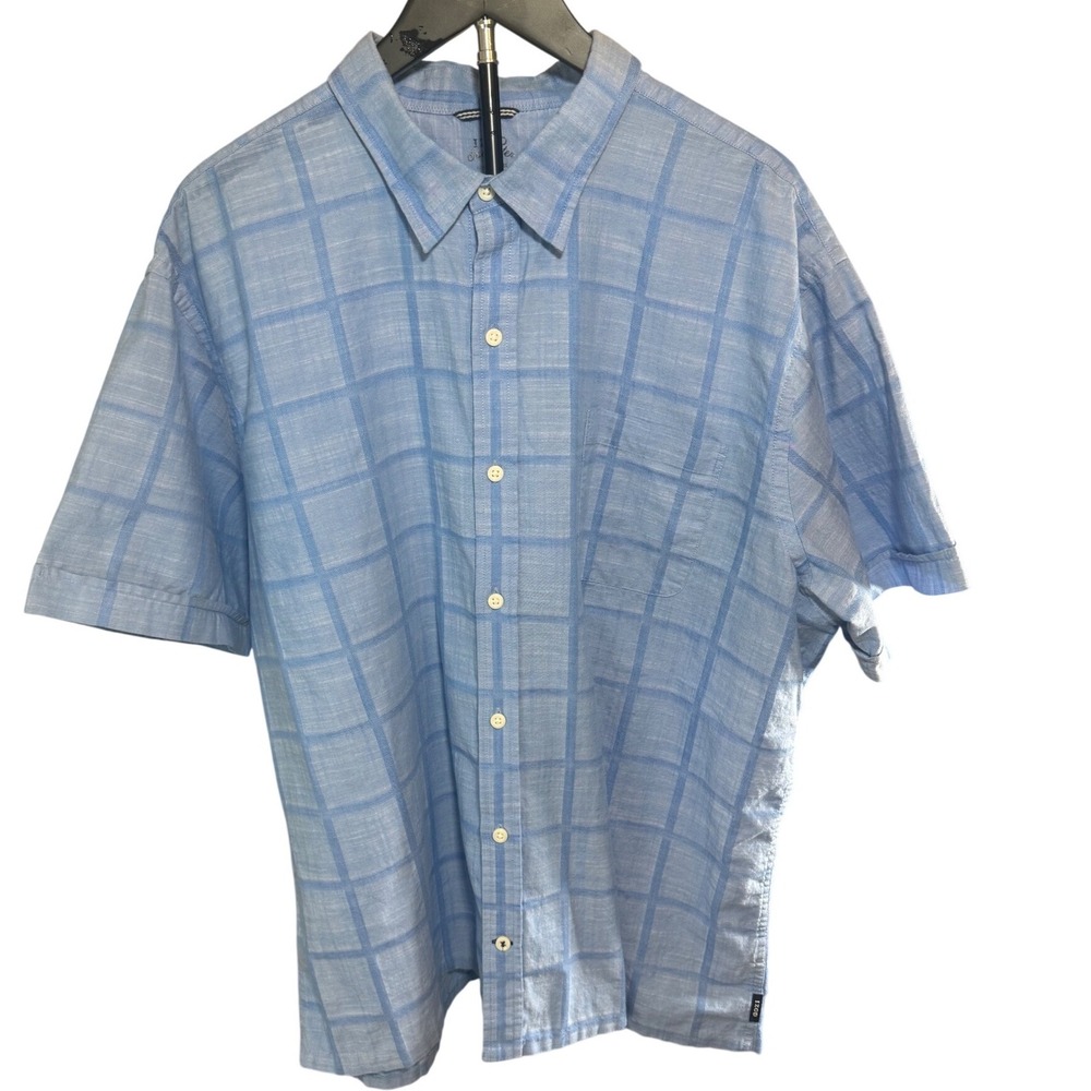 IZOD Saltwater XXL Blue Plaid Short Sleeve - Perfect for Tucking! Open to offers